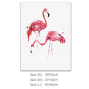 Unframed Modern Art Canvas Oil Painting Nordic Pink Flamingo Print Decor L