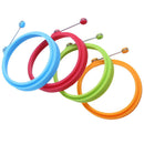 4 Inch Silicone Fried Egg Mold Rings - Pancake Mold Pack of 4 - One of Each L3H6