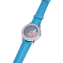 ZhouLianFa Women Blue Artificial Leather Christmas Father Tree Rhinestone Q P5H3