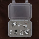 7Pcs Sewing Hemmer Foot Domestic Cloth Strip Rolled Hem Presser Foot Set