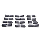 Hot 20 Pcs Black Paracord Plastic Zippers Pull Replacement For Sport Outdoor LJ