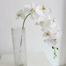 4x White Artificial Butterfly Orchid Silk Flower for Home Wedding Party 93cm
