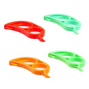 4 x Orange Opener Peeler Slicer Cutter Plastic Lemon Citrus Fruit Skin Remo