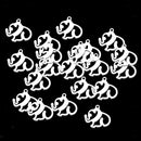 20 Pieces Stainless Steel Good Luck Elephant Charms Pendants Spacer Beads