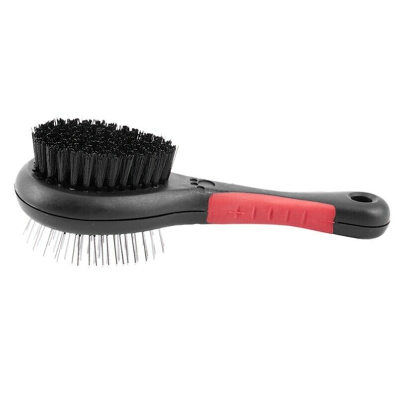 New Double Sided Pet Brush Dog Puppy Hair Grooming Shedding Cleaning Comb O7C2