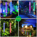 2Pcs Garden Solar Lights Outdoor Rgb Color Changing Solar Powered for Garde