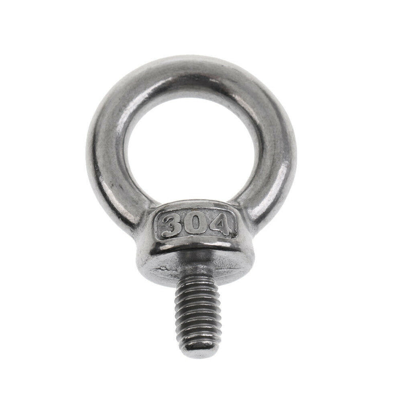20 Pcs M6 Stainless Steel Lifting Eye Bolt Marine Grade