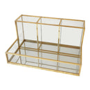 4 Grids Makeup Brush Holder Organizer Cosmetics Brushes Pen Display Rack Clear