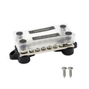 Practical 6 Way Dual Row Power Distribution Block Bus Bar 100A+16 Terminals