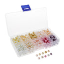 500Pcs Baking Painted Glass Loose Beads For Bracelet