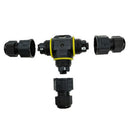 IP68 Waterproof Electrical Cable Wire 3 Pin Connector Outdoor Plug Socket BBE