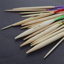 18X 15.5'' Colorful Dual Pointed Bamboo Knitting Circular Needles Crafts Tool