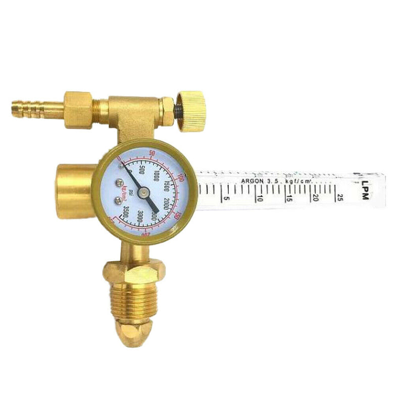 Copper Argon Gas Meter Flow Meter Regulator Gauge External Thread