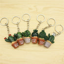 Mini Cactus Key Ring Keychain Keyring Women Bag Charm Pendant Key Chain M&E