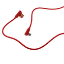 Brand New Durable Braided 90 Degree Right Angle Fast Data Charger Cable red