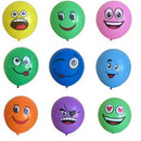 10pcs lot Latex Balloons Printed Big Eyes Happy Birthday Party Decoration 3C