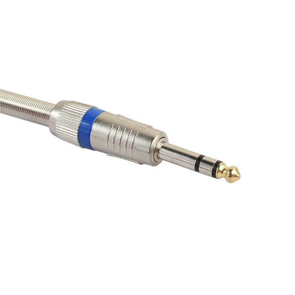 10pcs 6.35mm Stereo Amplifier Microphone Plug Jack Stereo Audio Connector A#S