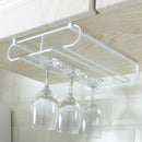 Under Cabinet Stemware Wine Glasses Hanger Organizer Storage Holder Rack
