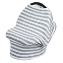 Baby Car Seat Nursing Covers Breastfeeding Cover Carseat  Ash White Stripe