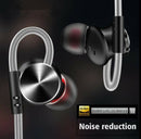Metal Stereo In-ear Headphones HIFI Bass Headset Sport Running Earphone With Mic