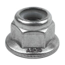 M6x1mm Stainless Steel Hex Flange Nylon Insert Locking Nuts 10 Pcs Y6H9