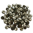 100Pcs Sewing Round Painting Wood Button Wood Decorative Buckle for Clothes