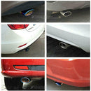 Stainless Steel Car Accessories Rear Bend Exhaust Pipe 62mm Muffler Tail M3D8