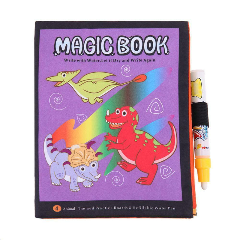 Colorful Drawing Cloth Book Kids Puzzle Water Painting Animal Story Book