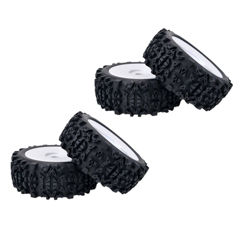 4PCS/set RC 1:8  Car Buggy Foam Rubber Tyre Tires & Wheel Rim