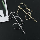 2pcs Women Metal Barrette Bun Pin Hair Stick Hairpin Ponytail Holder Gift