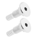 2x Stainless Steel Boat Thru Hull Fitting Marine Hose Barb Connector 1/2"