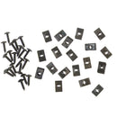 40x Motorcycle Scooter ATV Metal Fixing Rivet Holder Screws And Clips