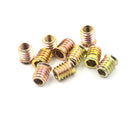 10Pcs Brass M8 E-Nut Wood Insert Interface Screws Hex Socket Nut Fittings  Z