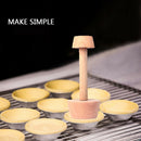 Wooden Egg Tart Tamper Double Side Pastry Egg Tart Pusher Mold Baking ToolsB Bj