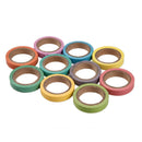 10x Rainbow Washi Sticky Paper Masking Adhesive Decorative Tape Scrapbookin