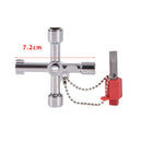 1pc Key Wrench Cross Switch Alloy Universal Square Wrench Tool For CupboardD Cy