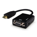 HDMI to VGA + Audio Cable adapter, up to 1080p Full HD, converter, HDTV Bla