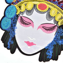 Large Beijing Opera Facial Chinese Opera Patch Character Embroidered Applique â„–[