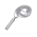Stainless Steel Pill Case Holder Cylinder Cremation Urn Memorial Pendant Ne K9D8