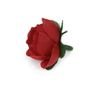 50pcs 3cm Artificial Silk Rose Bud Flower Heads Wedding Home DIY Decor Craft Red