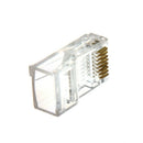 RJ45 CAT-5 E (8P8C) Crimp Connector solid, (100 Pcs Per Bag)