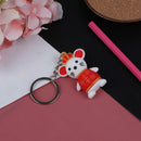 Lucky mouse keychain Keyring Fashion Pendant keychain New Year Gifts for Kid@