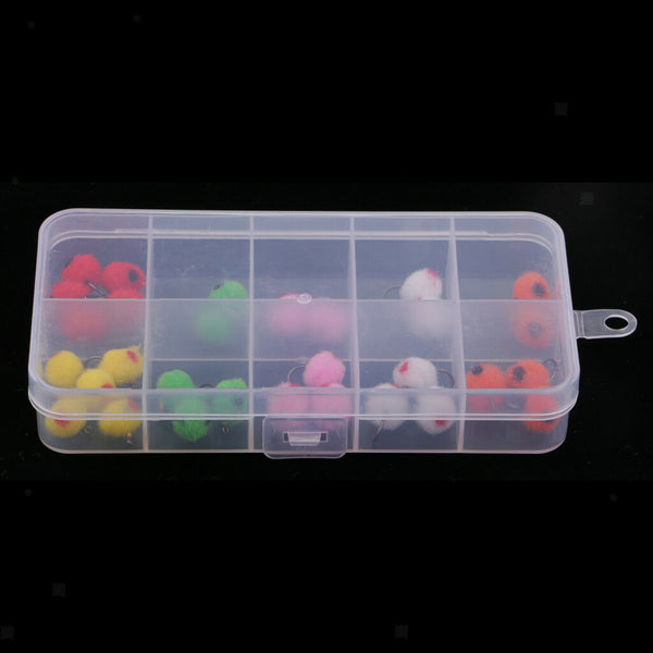 36pcs Fly Fishing Flies Glo Bug Egg Patterns Size #12 Fly Fishing Lures