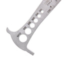 1pc 3 in 1 Bike Bicycle Chain Checker Wear Indicator Chain Hook Bolt MeasureV Gw