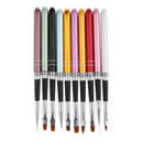 10pcs/set UV Gel Nail Art Brush Polish Painting Pens For Salon Manicure DIY