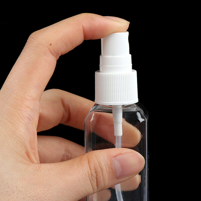 5pcs 50ml Transparent Spray Bottles Portable Bottle Travel Container Refilla Hn
