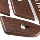 4Pcs Car Grain Inner Window Switch Panel Cover Trim Plastic Peach Wood Fit