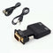 1080P VGA Male to HDMI Female Adapter Converter + USB Audio Cable + Audio AGO