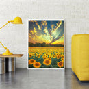 Full Round Drill Diamond Painting Sunflower 5D DIY Handmade Mosaic Pictures