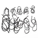 500pcs/set No.3-12 10 Types Black Nickel Fishing Hooks Fishing Accessories